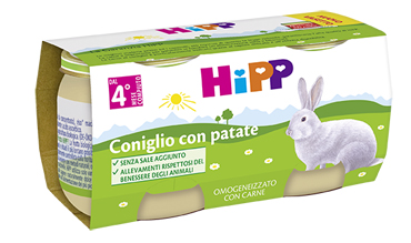 HIPP OMOGENEIZZATO CONIGLIO CON PATATE 2X80 G – Farmaciainrete