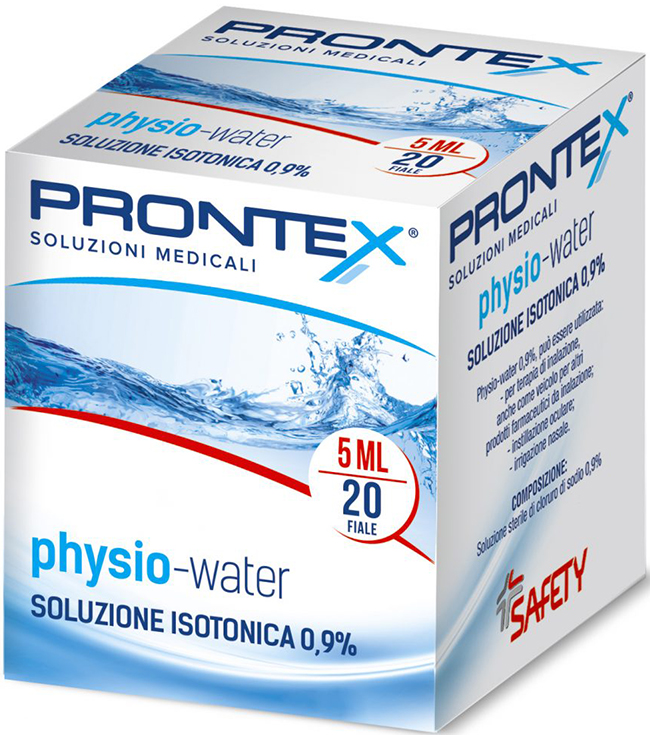 SOLUZIONE FISIOLOGICA PRONTEX PHYSIO ISOTONIC 20 FIALE DA 5 ML –  Farmaciainrete